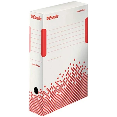 Bild av Esselte Speedbox Boxfil ryggbredd: 80 mm för A4 (210 x 297 mm), Foolscap (343 432 mm) vit