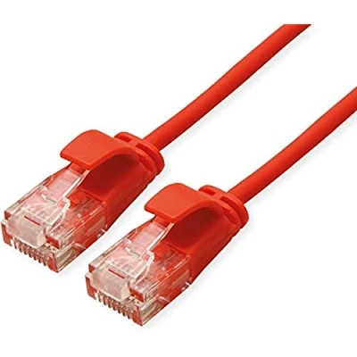 Bild av Roline 21,15.3915 RJ45 nätverkskabel, patchkabel CAT 6a U/UTP 2,00 m röd 1 st.