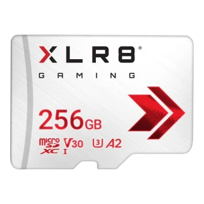 Bild av PNY XLR8 Gaming 128GB Class 10 U3 V30 A2 microSDXC Flash Memory Card, Read speed up to 100MB/s, Ideal for smartphones, tablets, handheld consoles