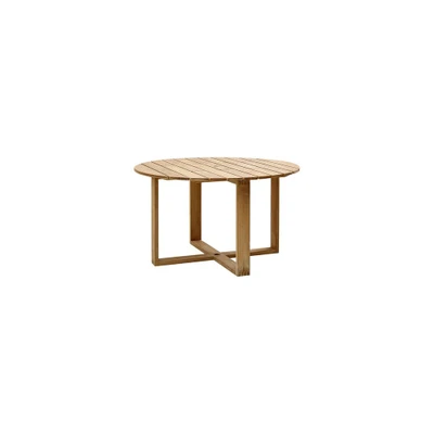 Bild av Cane line Endless mattbord runt Trädgårdsbord Teak small H74 x Ø130 cm