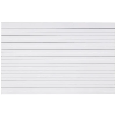Bild av Q Connect skivkort 203 x 127 mm linjerad feint vit (100 pack)