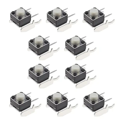 Bild av ECSiNG 10 st RB LB stötfångare brytarknapp ersättningsdel 6 x 5 mm kompatibel med Microsoft Xbox One 360 kontroll svart