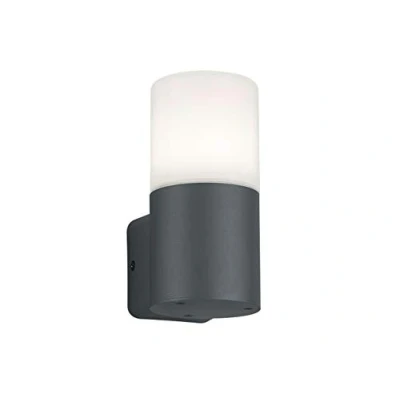 Bild av Trio Lights utomhus vägglampa Hoosic 224060142, aluminium pressgjutning antracit, plast vit, exkl. 1 x E27