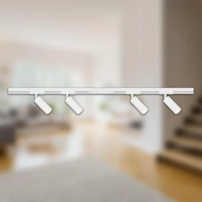 Bild av Briloner RAIL 230 V skensystem, vit, 4 LED spot, längd 1,5 m