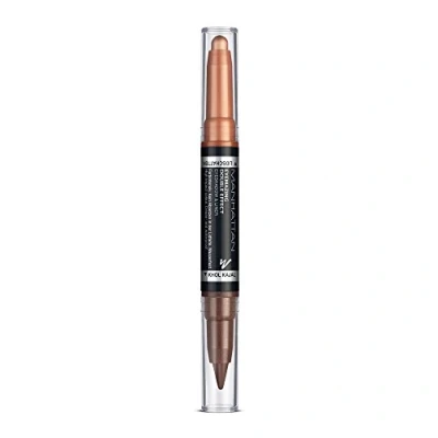 Bild av Manhattan Eyemazing Double Effect Eyeshadow &amp; Liner brun 2 i 1 ögonskugga eyeliner penna för vridning färg 002 moltmetall x 1,6 g