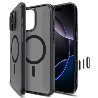 Bild av Spigen Ultra Hybrid T MagFit Skal Kompatibel med iPhone 16 Pro Max Case Fodral Frost Black