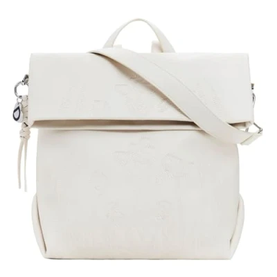 Bild av Desigual Medium Chrome FLAP Ryggsäck, Storlek: One Size, Beige