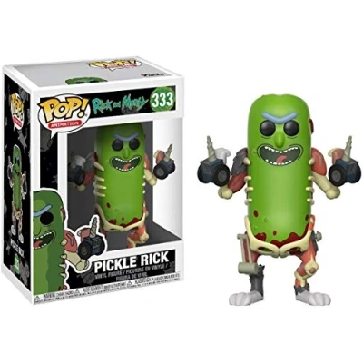 Bild av Funko POP! Animation: R&amp;M Pickle Rick and Morty vinyl samlarfigur presentidé officiella varor leksaker för barn och vuxna TV fans modellfigur samlare