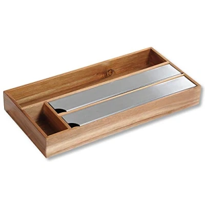 Bild av Kesper foliedispenser, material: akaciaträ, mått: 42 x 19 5,4 cm, färg: brun 28041 13