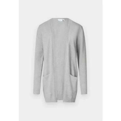 Bild av VILA Viril OPEN LS NOOS Kofta, Storlek: XS, Light grey melange