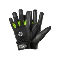 Bild av Ejendals TEGERA 517, Arbetshandskar, Svart, Grön, Vuxen, Latex, Polyester, Polyuretan
