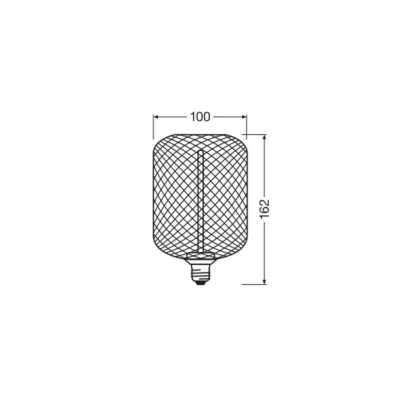 Bild av OSRAM Decor LED Straw Filament Square E27 3,5W guld 1 800K