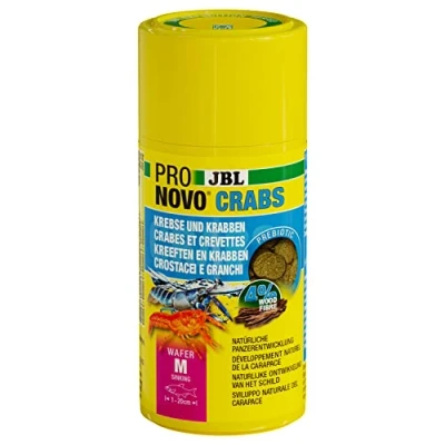Bild av JBL PRONEVO CRABS WAFER, basfoder för kräftor, krabbor och jätteräkor 120 cm, kräftstabletter, storlek M, 100 ml