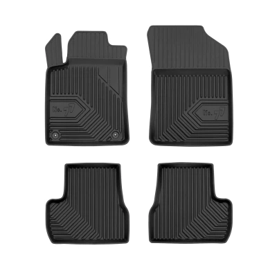 Bild av FROGUM No. 77 77425699 Ensemble de tapis sol Caoutchouc avant et arrière 4 noir Sur mesure CITROËN: C3 II