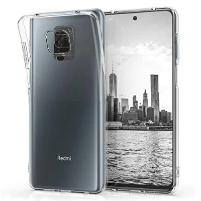 Bild av kwmobile Fodral kompatibelt med Xiaomi Redmi Note 9S/9 Pro/9 Pro Max mobiltelefonfodral i silikon transparent