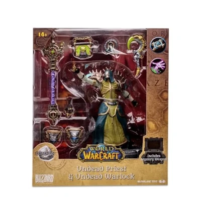 Bild av McFarlane World Of Warcraft Collection, Undead Priest och Warlock skulptur, videospelfigur 15 cm med tillbehör ett hemligt leksaksvapen, för samlare, 14 år, Bizak (64386674)