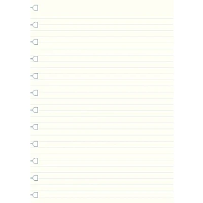 Bild av Filofax A4 linjerad anteckning, vit