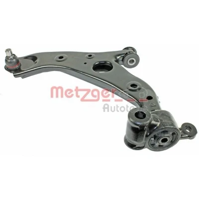 Bild av METZGER 58094301 Bras de suspension KIT + avec rotule suspension, support en caoutchouc Essieu avant gauche barre oscillant transversal