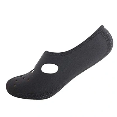 Bild av Boolavard vattensportskor barfota snabbtorkande aqua yoga strumpor slip on för män kvinnor barn, Svart hål upptill, 42/43 EU