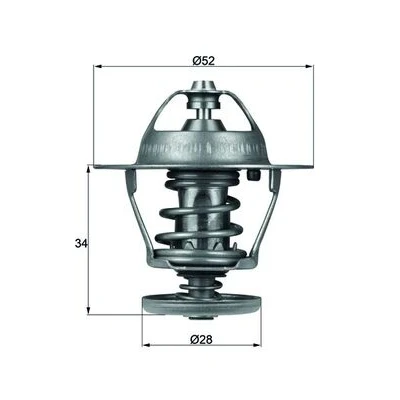 Bild av Termostat, kylvätska Mahle TX 68 88D