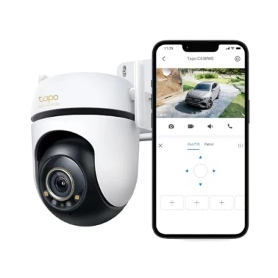 Bild av Tapo C530WS 360 utomhus övervakningskamera, 3K 5MP, Starlight Color Night Vision, AI detektion, rörelsespårning, WLAN eller Ethernet