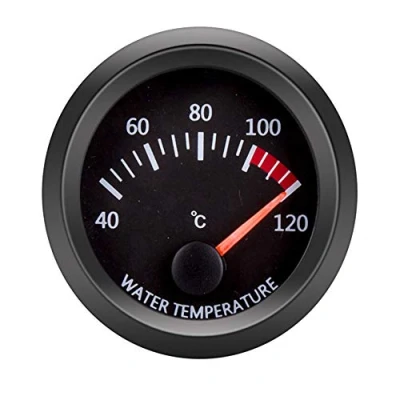 Bild av ETOPARS 52 mm bilmotor bil visare vattentemperatur mätinstrument sats temperatur Celsius vattentemperaturdisplay vit LED ljusindikator