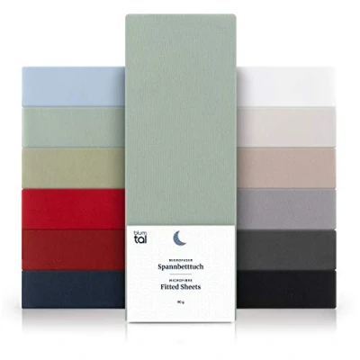 Bild av Blumtal® underlakan 140x200 cm tillverkat av mikrofiber Oekotex certifierat / Sommargrön Grön