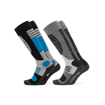 Bild av Occulto skidstrumpor män 2 pack, 4 pack (modell: Felix) par blåsvart 39 42