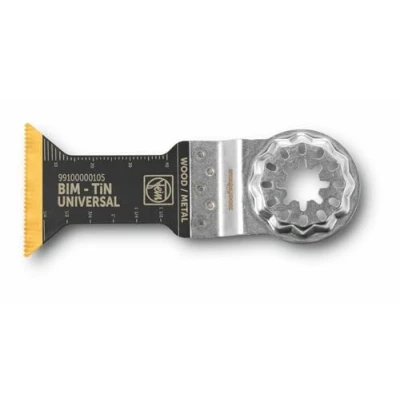 Bild av FEIN E Cut Universal Bimetall Med Lång Livslängd För Djupa Skärningar, Ve. 1 st, Bredd 44 mm, Längd 55 Starlock Hållare, Titanbeläggning