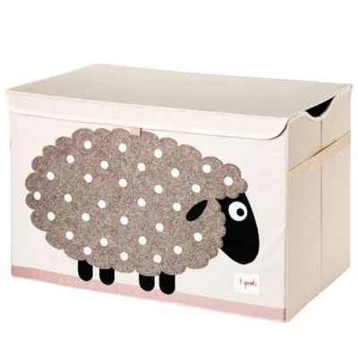 Bild av 3 Sprouts Förvaringslåda med lock, Sheep