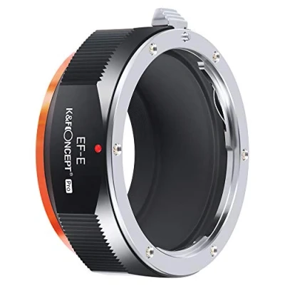 Bild av EOS to NEX Adapter, K&amp;F Concept Lens Mount Adapter Compatible with Canon EF S and Sony E Camera Body