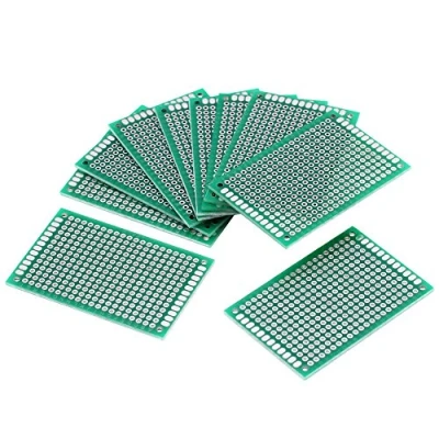Bild av 10 st Breadboard 4cm x 6cm Kretskort PCB Kit Dubbelsidig för DIY lödning elektronisk