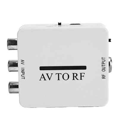 Bild av Video Converter RCA, AV, CVSB Till RF Converter, Audio Amplifier 1080P Mini RCA Composite CVBS Adapter Stöder PAL/NTSC för TV/PC/VCR