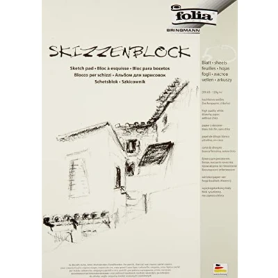 Bild av folia 8303 Skisspad, Vit, A3, 50 ark