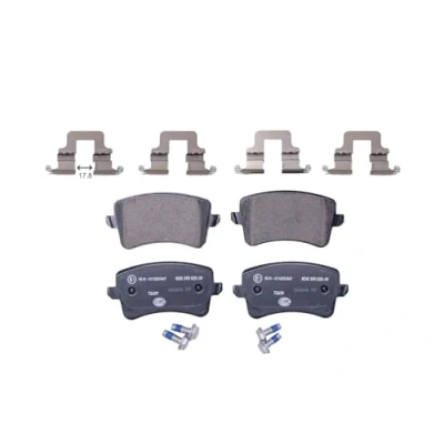 Bild av HELLA 8DB 355 025 391 Jeu de plaquettes frein non préparé pour indicateur d&#039;usure avec vis d&#039;étrier accessoires AUDI: Q5, A5 B8 Coupe