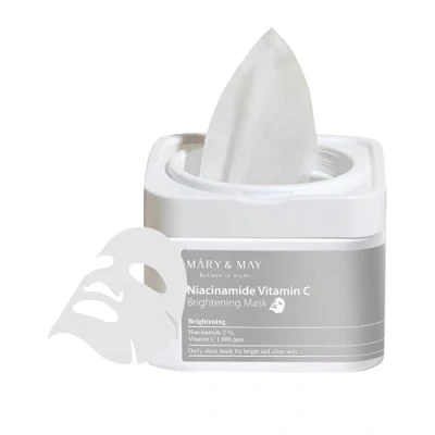 Bild av [Mary&amp;May] Masque éclaircissant Niacinamide Vitamine C 400g 30EA