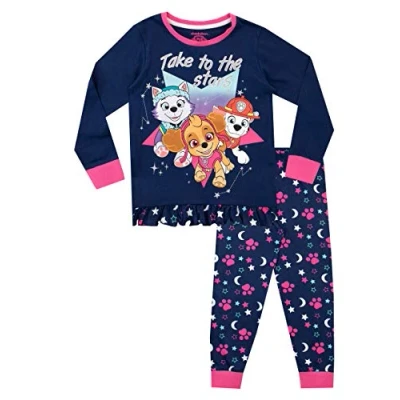 Bild av Paw Patrol Girls Skye and Everest pyjamas, BLÅ, 5 6 Years