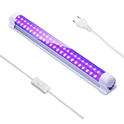 Bild av Elegant UV svart lampa, 10 W LED stång 48 leds rör för DJ fester, klubbar, halloween, idealisk ljuseffekt och trevlig atmosfär