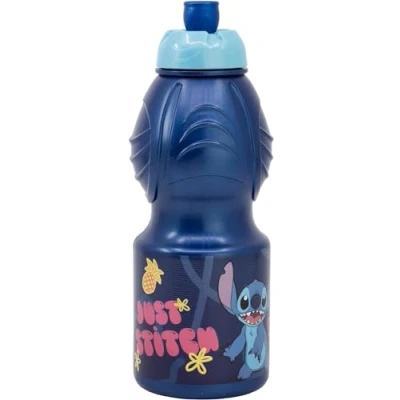 Bild av ALMACENESADAN, 4940, Tillbaka till skolan, julklapp; bestående av sportflaska 400 ml, flerfärgad återanvändbar produkt, BPA fri, licensierad (Stitch)