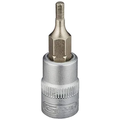 Bild av KS TOOLS 917.1435 Clé à douille DIN 3120, ISO 1174, 7422 2,5 Acier chrome vanadium héxagonal intérieur moleté