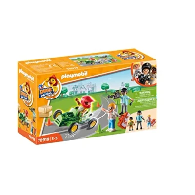 Bild av Playmobil DUCK ON CALL 70919 Ambulance Action: Help the Racing Driver, Toy for Children Ages 3+ Multicolor One Size