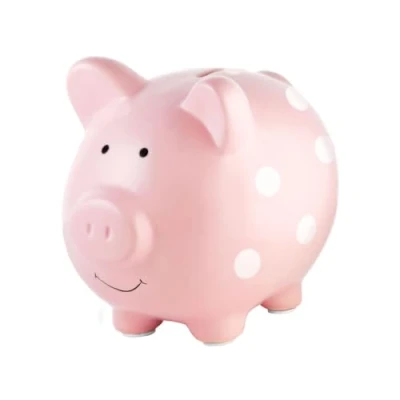 Bild av Pearhead Spargris Medium, Polka Dot Pink