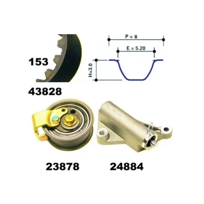 Bild av MAPCO 23827 Kit de distribution 153 AUDI: A4 B5 Avant, Berline, A6 C5 VOLKSWAGEN: Passat Break
