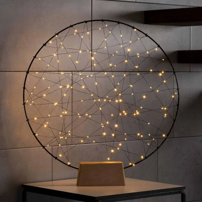 Bild av Konstsmide Christmas LED dekorbelysning metallsilhouette ring