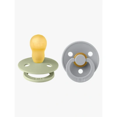 Bild av BIBS Colour Napp 2 Pack Latex Stl 3 Rund, Sage/Cloud