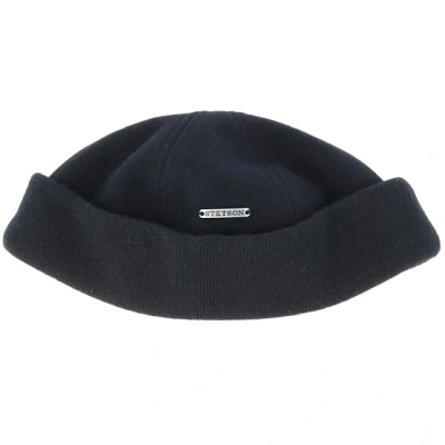 Bild av Stetson Svart shortbeanie Beanie Docker Wool/Cashmere Black @ Hatstore