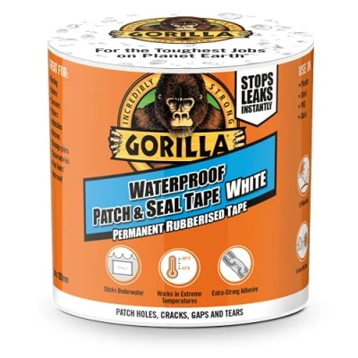 Bild av Gorilla Vattentät lapp och tätningstejp vit 3 m
