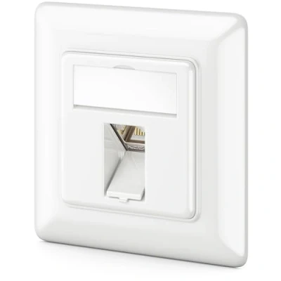 Bild av deleyCON 1x CAT6a Keystone Nätverksuttag Infällt Modul STP Skärmat Metallhus RJ45 Jack Datauttag Nätverkskabel