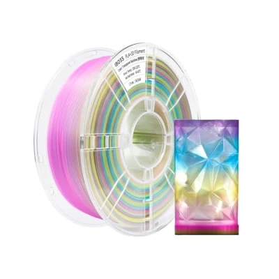 Bild av iBOSS PLA Plus (PLA+) 3D Printer, Filament 1.75mm, Dimensions +/ 0.02mm, 1kg Spool (2.2lb), Printed Transparent Rainbow