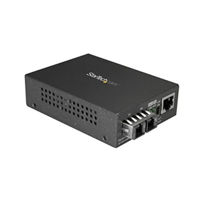 Bild av StarTech.com MCMGBSCMM055 Multimode (MM) SC Fiber Media Converter for 10/100/1000 Network 550m Range Gigabit Ethernet 850nm Full Duplex